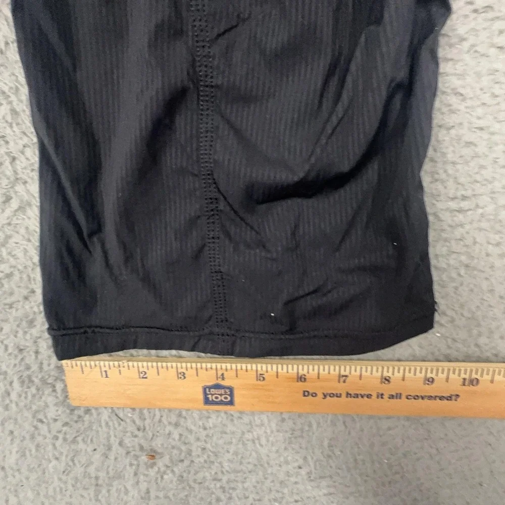 Lululemon Pants Womens 8 Black Capri Stretch Woven Drawstring Pockets Yoga Gym